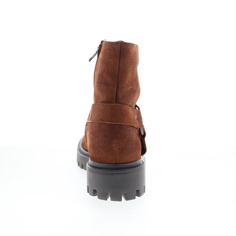 Dingo Road Trip DI-845 Mens Brown Leather Zipper Casual Dress Boots