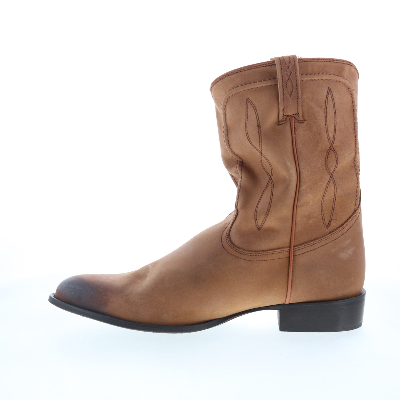 Bottes western homme Dingo Hondo DI-846 cuir marron à enfiler 10