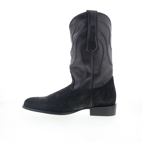 Dingo Whiskey River DI-847 Mens Black Leather Slip On Western Boots