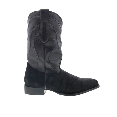 Dingo Whiskey River DI-847 Mens Black Leather Slip On Western Boots