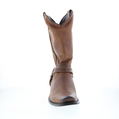 Dingo Dean Harness Square Toe DI-850 Mens Brown Leather Western Boots