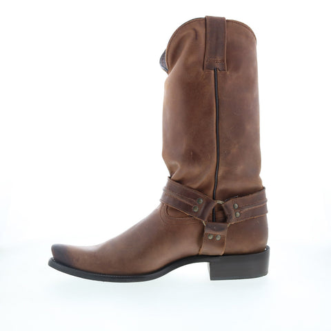 Dingo Dean Harness Square Toe DI-850 Mens Brown Leather Western Boots