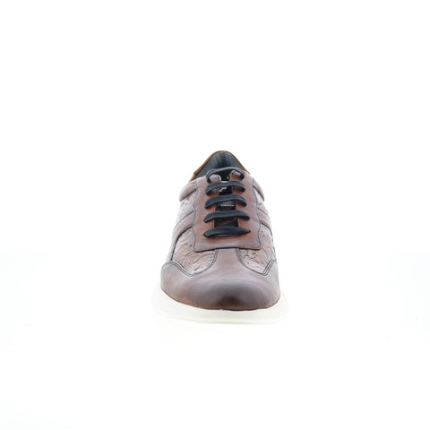 Robert Graham DI13001-1 Mens Brown Leather Lifestyle Sneakers Shoes