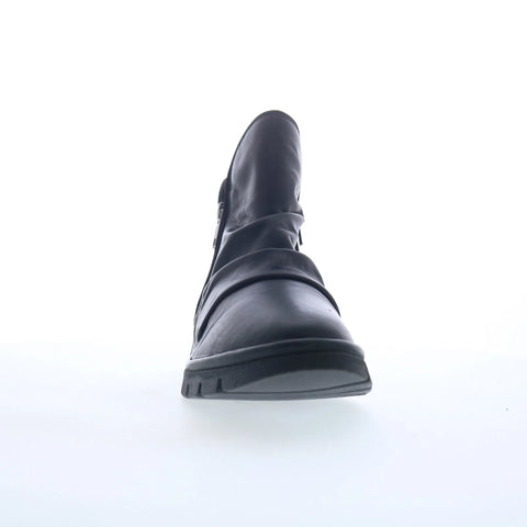 Miz Mooz Dianne Womens Black Leather Zipper Ankle & Booties Boots