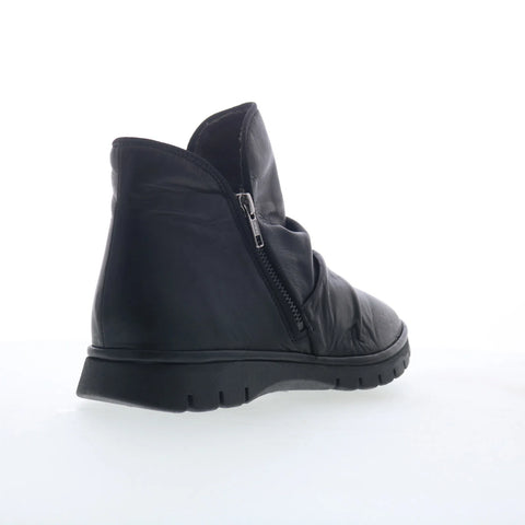 Miz Mooz Dianne Womens Black Leather Zipper Ankle & Booties Boots