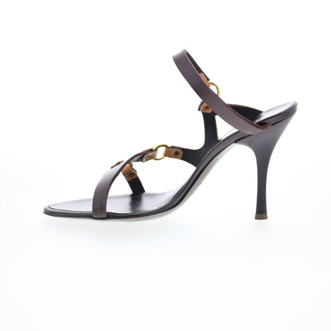 Dibera Sandali Donna DIBRERA 3 Womens Brown Leather Pumps Heels Shoes