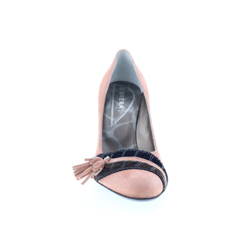 Dibera Scarpe Donna DIBRERA 9 Womens Pink Suede Slip On Pumps Heels Shoes