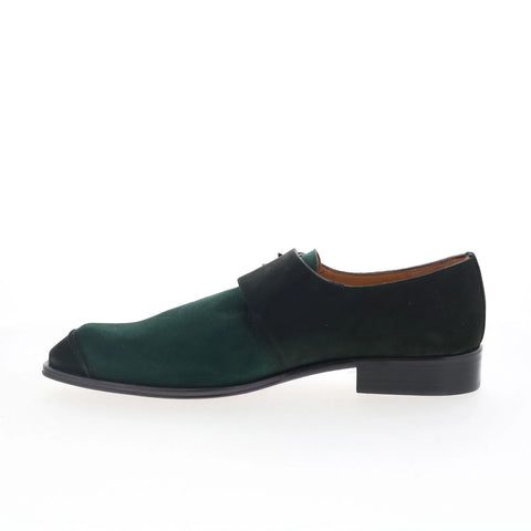 Mezlan Diesel 21745 Mens Green Suede Loafers & Slip Ons Casual Shoes