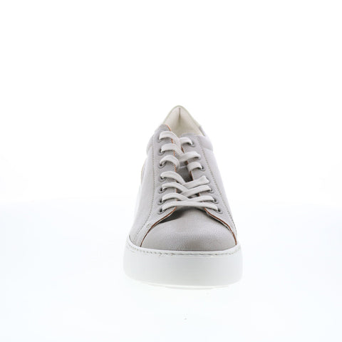 Fly London Dile DILE450FLY-007 Womens Silver Leather Lifestyle Sneakers Shoes