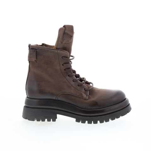 A.S. 98 Dillie Womens Brown Leather Lace Up Casual Dress Boots