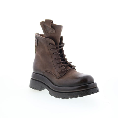 A.S. 98 Dillie Womens Brown Leather Lace Up Casual Dress Boots