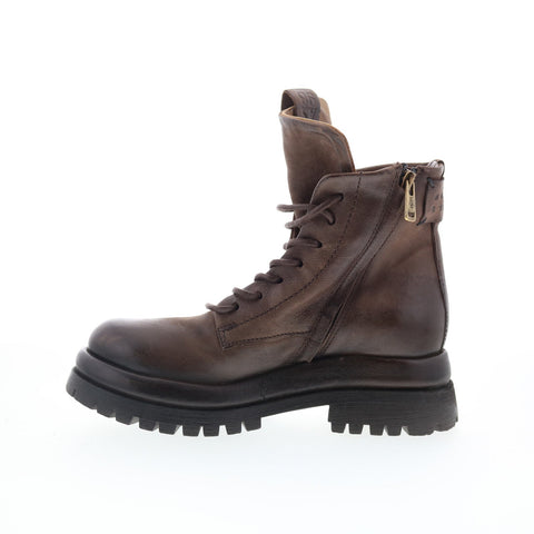 A.S. 98 Dillie Womens Brown Leather Lace Up Casual Dress Boots