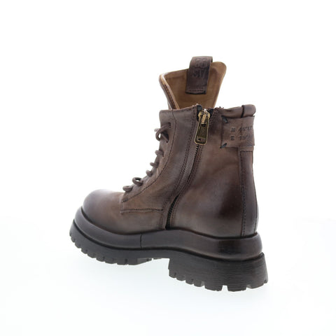 A.S. 98 Dillie Womens Brown Leather Lace Up Casual Dress Boots