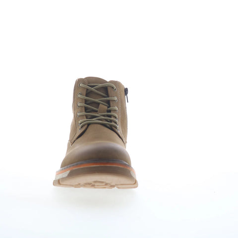 Freeman Dillon F220114 Mens Brown Wide Leather Lace Up Casual Dress Boots