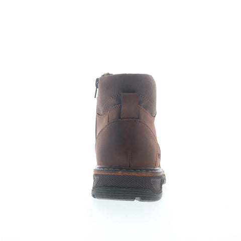 Freeman Dillon F220137 Mens Brown Wide Leather Lace Up Casual Dress Boots