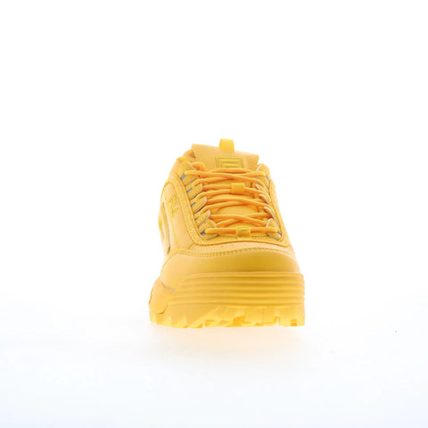 Fila Disruptor II Premium 3XM01816-700 Mens Yellow Lifestyle Sneakers Shoes
