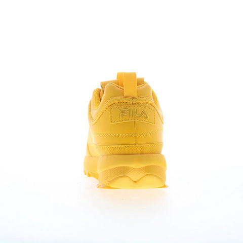 Fila Disruptor II Premium 3XM01816-700 Mens Yellow Lifestyle Sneakers Shoes