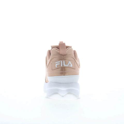 Fila Disruptor II Premium Metallic Womens Gold Lifestyle Sneakers Shoes