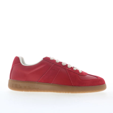 Steve Madden Dixon DIXO02M1 Mens Red Suede Lace Up Lifestyle Sneakers Shoes