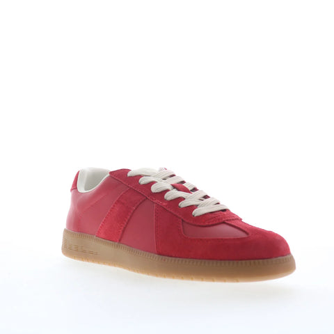 Steve Madden Dixon DIXO02M1 Mens Red Suede Lace Up Lifestyle Sneakers Shoes