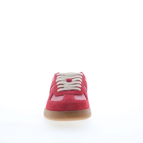 Steve Madden Dixon DIXO02M1 Mens Red Suede Lace Up Lifestyle Sneakers Shoes