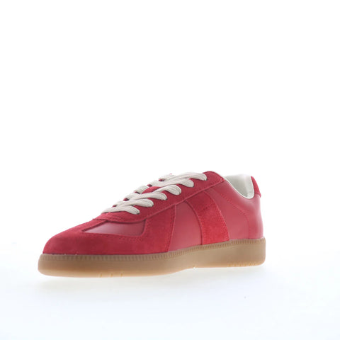 Steve Madden Dixon DIXO02M1 Mens Red Suede Lace Up Lifestyle Sneakers Shoes