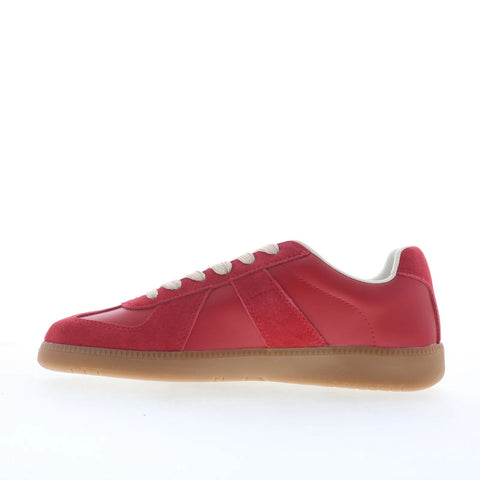 Steve Madden Dixon DIXO02M1 Mens Red Suede Lace Up Lifestyle Sneakers Shoes