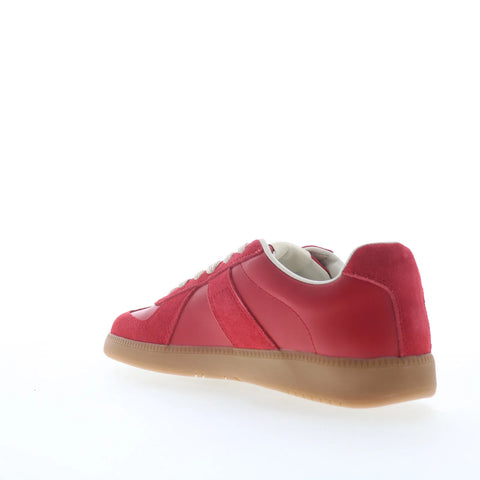 Steve Madden Dixon DIXO02M1 Mens Red Suede Lace Up Lifestyle Sneakers Shoes
