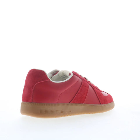 Steve Madden Dixon DIXO02M1 Mens Red Suede Lace Up Lifestyle Sneakers Shoes