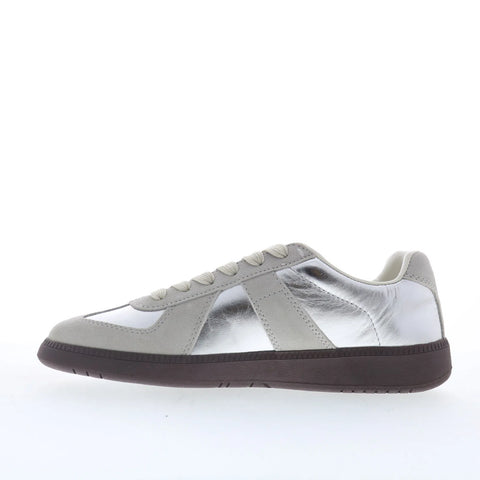Steve Madden Dixon DIXO02M1 Mens Silver Leather Lifestyle Sneakers Shoes