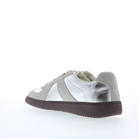 Steve Madden Dixon DIXO02M1 Mens Silver Leather Lifestyle Sneakers Shoes