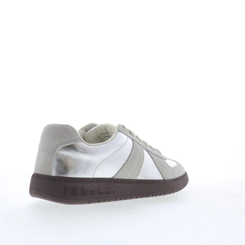 Steve Madden Dixon DIXO02M1 Mens Silver Leather Lifestyle Sneakers Shoes