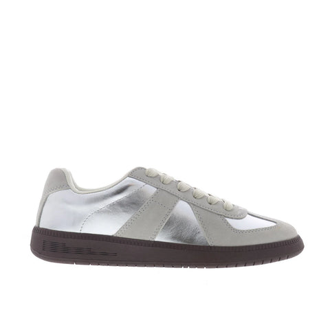 Steve Madden Dixon DIXO02M1 Mens Silver Leather Lifestyle Sneakers Shoes