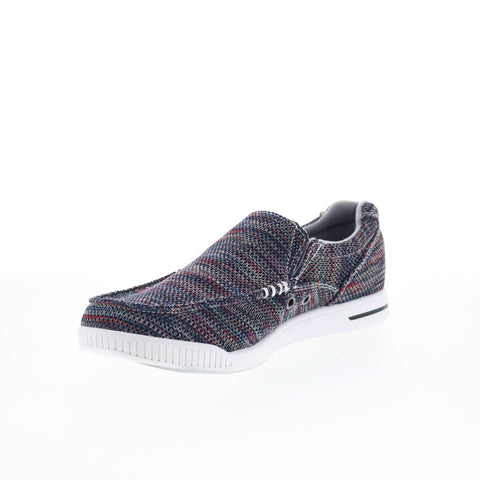 Dexter Kam DM0000497 Mens Blue Canvas Slip On Athletic Bowling Shoes