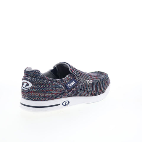 Dexter Kam DM0000497 Mens Blue Canvas Slip On Athletic Bowling Shoes