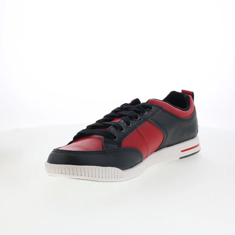 Dexter Dave DM0000592 Mens Red Leather Lace Up Athletic Bowling Shoes