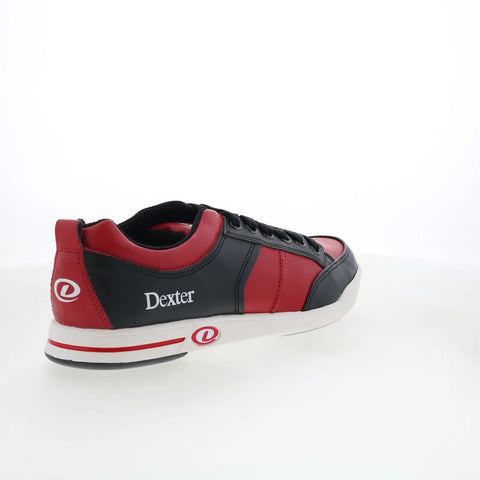 Dexter Dave DM0000592 Mens Red Leather Lace Up Athletic Bowling Shoes