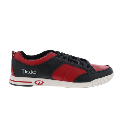 Dexter Dave DM0000592 Mens Red Leather Lace Up Athletic Bowling Shoes