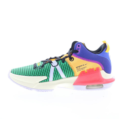Nike Lebron Witness VII DM1123-501 Mens Green Athletic Basketball Shoes