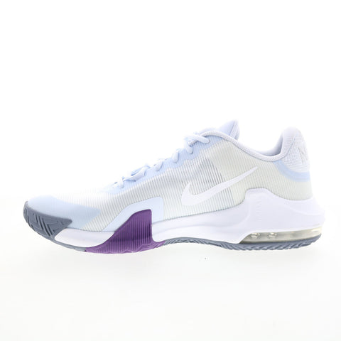 Nike Air Max Impact 4 DM1124-010 Mens Gray Mesh Athletic Basketball Shoes
