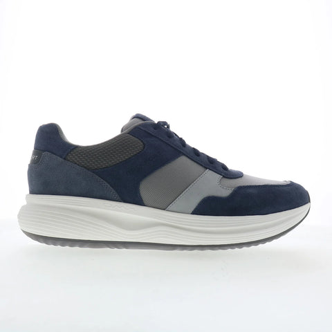 Rockport DMX Corvin Mens Blue Suede Lace Up Lifestyle Sneakers Shoes