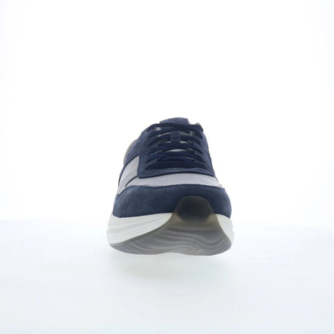 Rockport DMX Corvin Mens Blue Suede Lace Up Lifestyle Sneakers Shoes