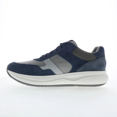Rockport DMX Corvin Mens Blue Suede Lace Up Lifestyle Sneakers Shoes