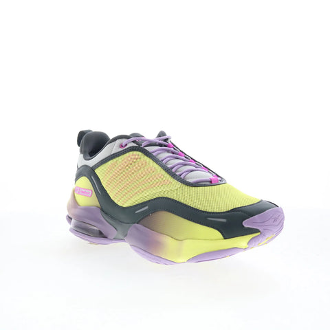 Reebok DMX Series 3000 Mens Yellow Mesh Lace Up Lifestyle Sneakers Shoes