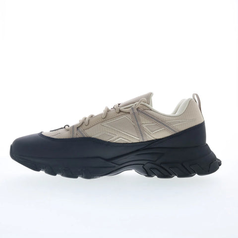 Reebok DMX Trail Shadow Mens Beige Canvas Lace Up Athletic Running Shoes