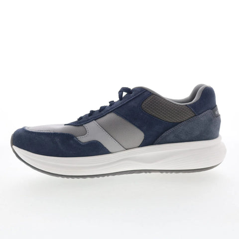 Rockport DMX Corvin Mens Blue Suede Lace Up Lifestyle Sneakers Shoes