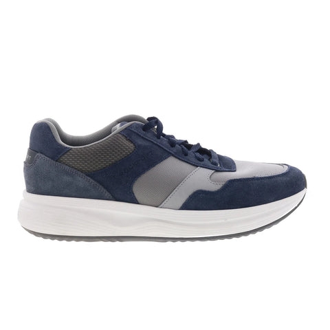 Rockport DMX Corvin Mens Blue Suede Lace Up Lifestyle Sneakers Shoes