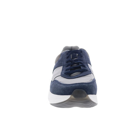 Rockport DMX Corvin Mens Blue Suede Lace Up Lifestyle Sneakers Shoes
