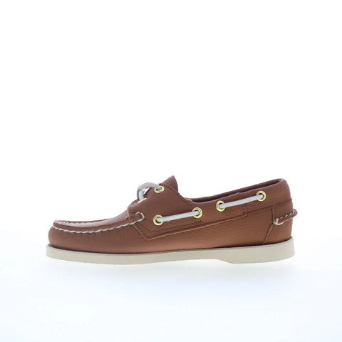 Sebago Docksides 78113FW Mens Brown Leather Loafers & Slip Ons Boat Shoes 