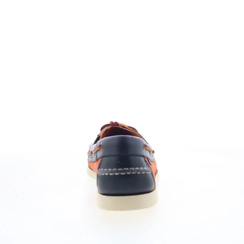 Sebago Docksides Portland Nubuck Waxy Mens Brown Loafers Boat Shoes
